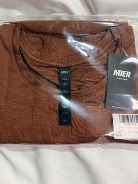 MIER Men’s Workout Tank Top 3XL Heather Deep Brown NWT